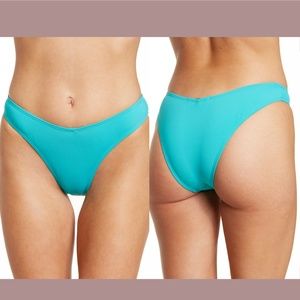 NWT‎ WEWOREWHAT [ XL ] V-Shape Bikini Bottoms in Tile Green